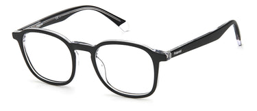 Premium Men Polaroid Eyeglasses: PLD D393 - Black Crystal - SpecSMART Eye Clinic (Diagonal View)